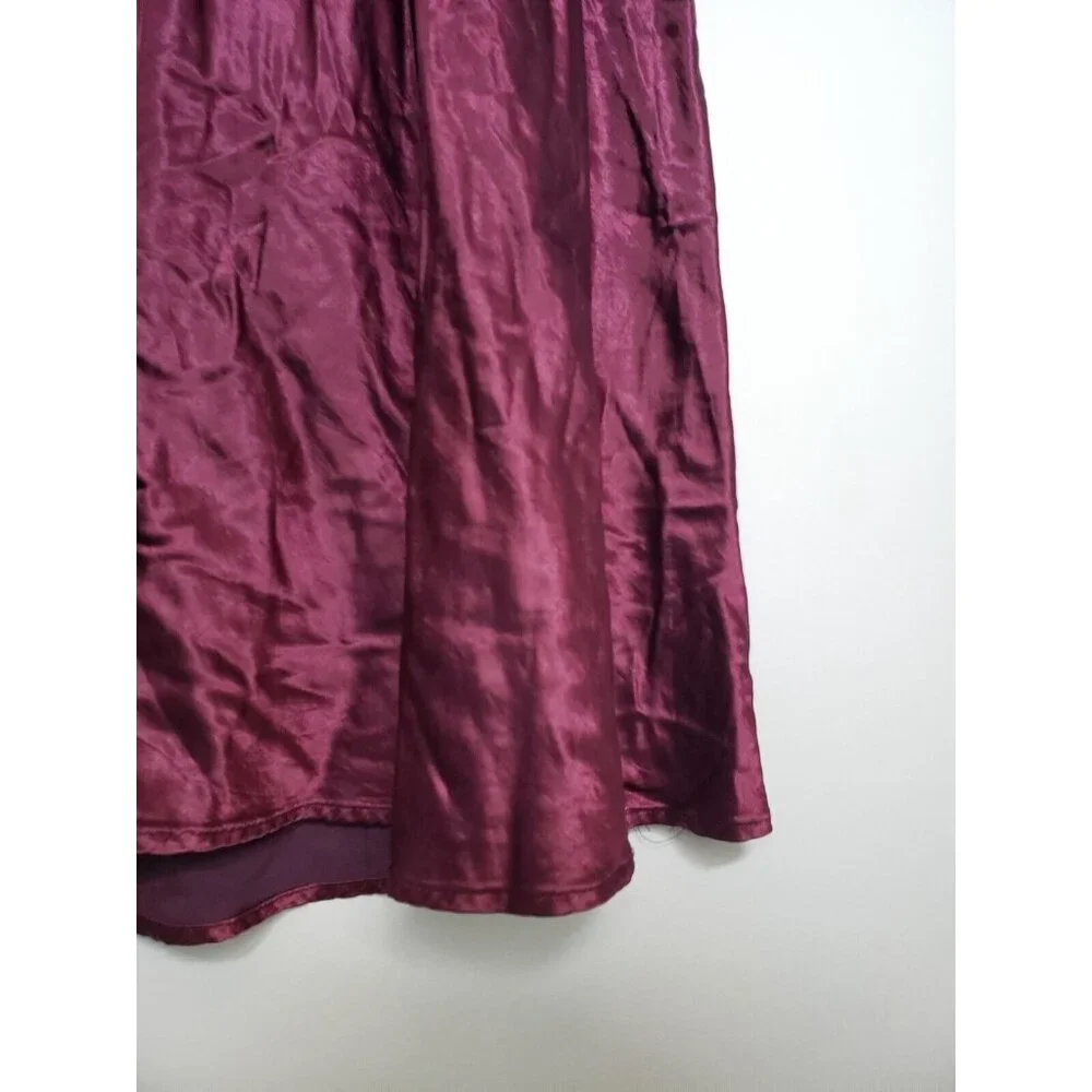 Vtg Maurices Junior XS S Formal Dress Sleeveless Purple Sparkly Lace Round Neck - Picture 3 of 5